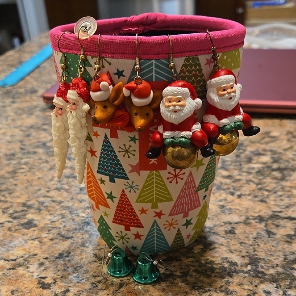 Jewelry - Festive Christmas Earrings 4 Different Pairs.